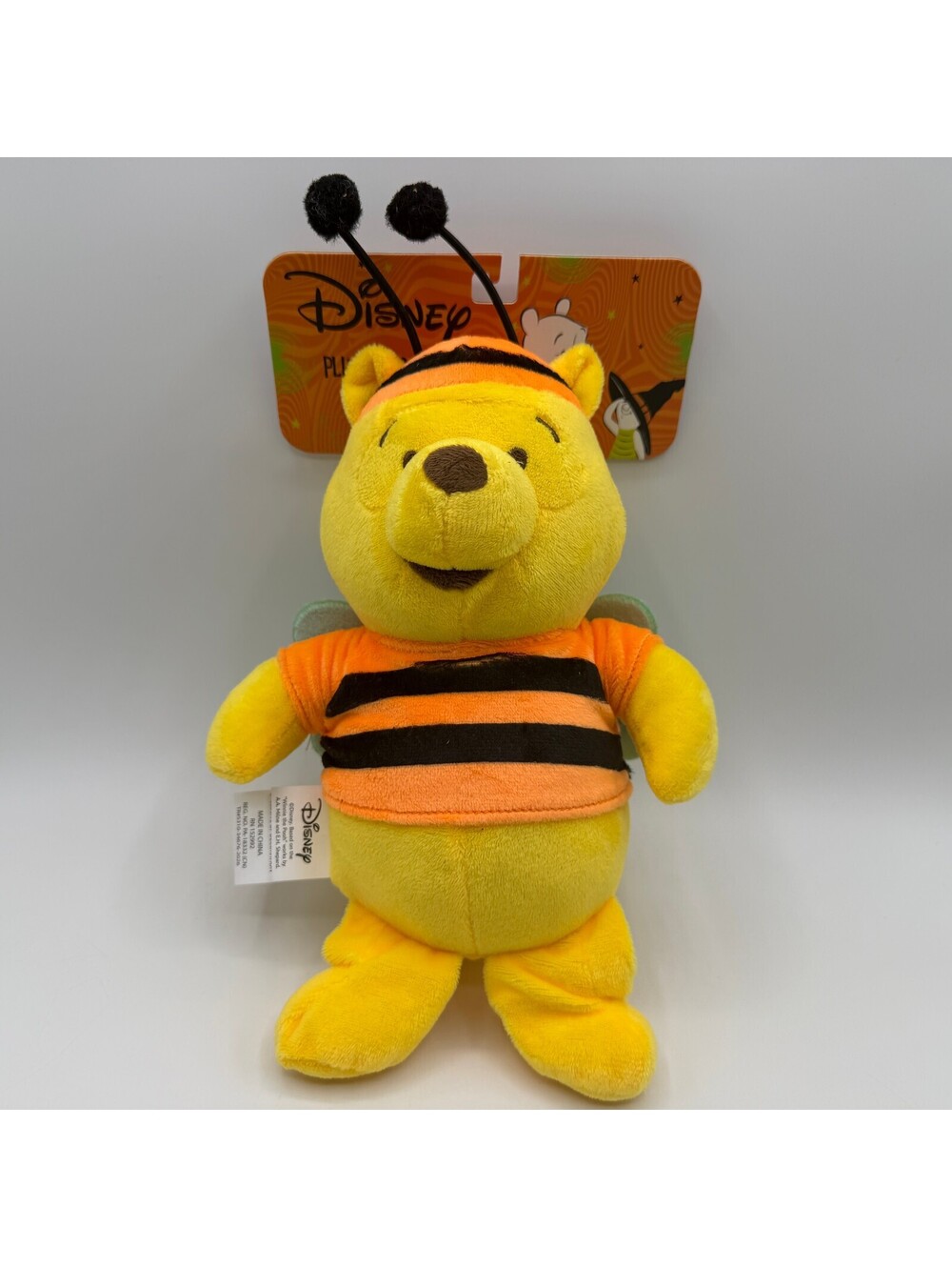 Disney Winnie The Pooh Dog Toy Bumble Bee Halloween Plush Stuffed Animal Toy NEW